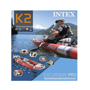 Intex Excursion Pro Kayak Inflatable Boat 4 Pieces