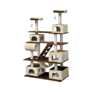 Go Pet Club Go Pet Club Huge 87" Tall Cat Tree House Climber Furniture with Swing F216