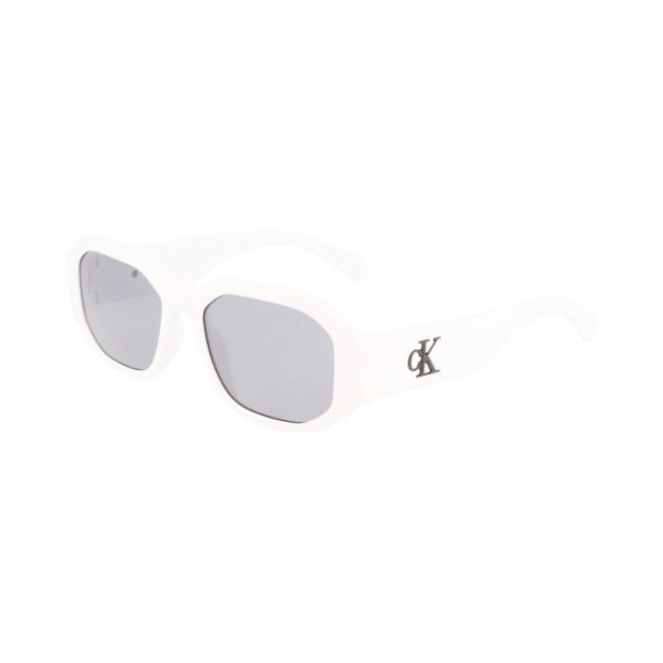 Calvin Klein CKJ22633S White Polygonal Unisex Sunglasses